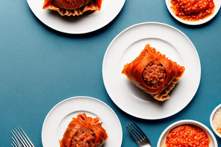 Italian Stuffed Cabbage Rolls with Ground Beef and Rice Recipe