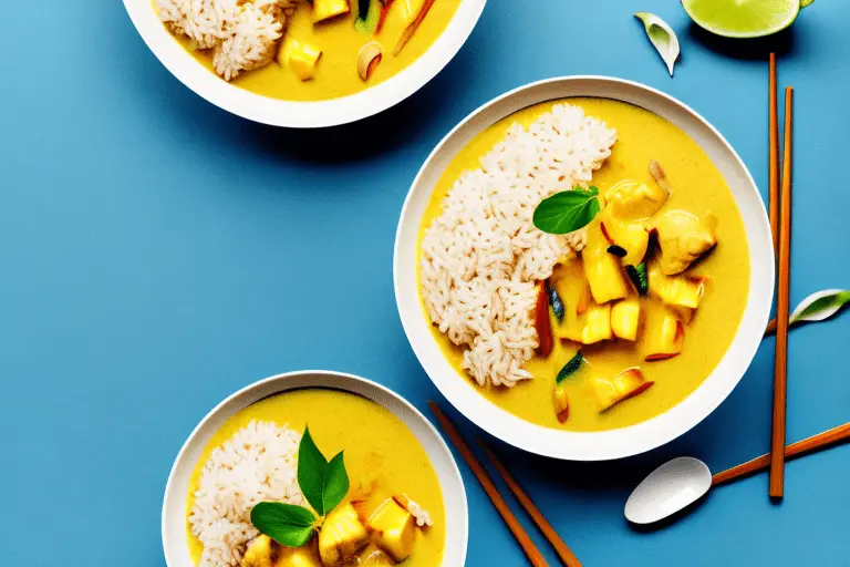 Thai Pineapple Coconut Curry with Chicken and Rice Recipe