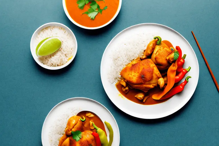 Chicken Curry with Bell Peppers and Rice Recipe