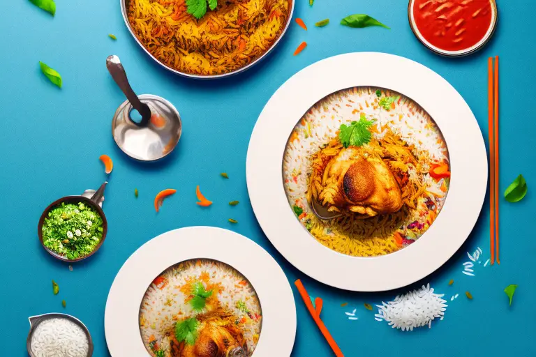 Indian Chicken Biryani with Fragrant Basmati Rice and Vegetables Recipe