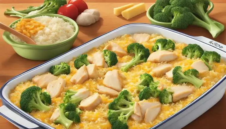 Cheesy Chicken Broccoli Rice Casserole With Knorr Rice Sides Your New Favorite Comfort Food