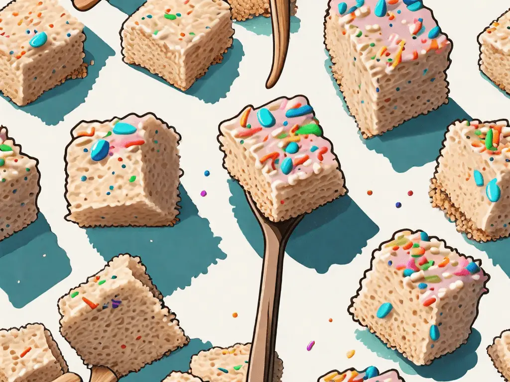 Delicious Cake Batter Rice Krispie Treats