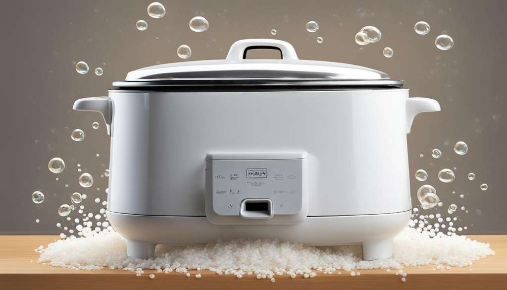 rice cooker bubbling