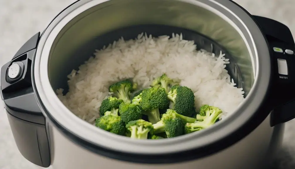 Frozen Broccoli in Rice Cooker