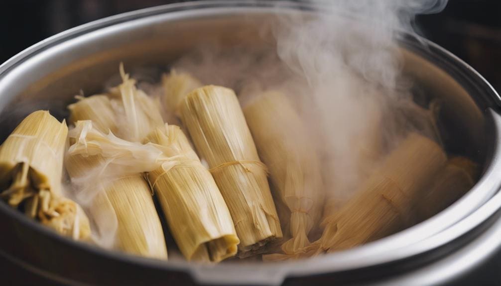 Tamales in Rice Cooker