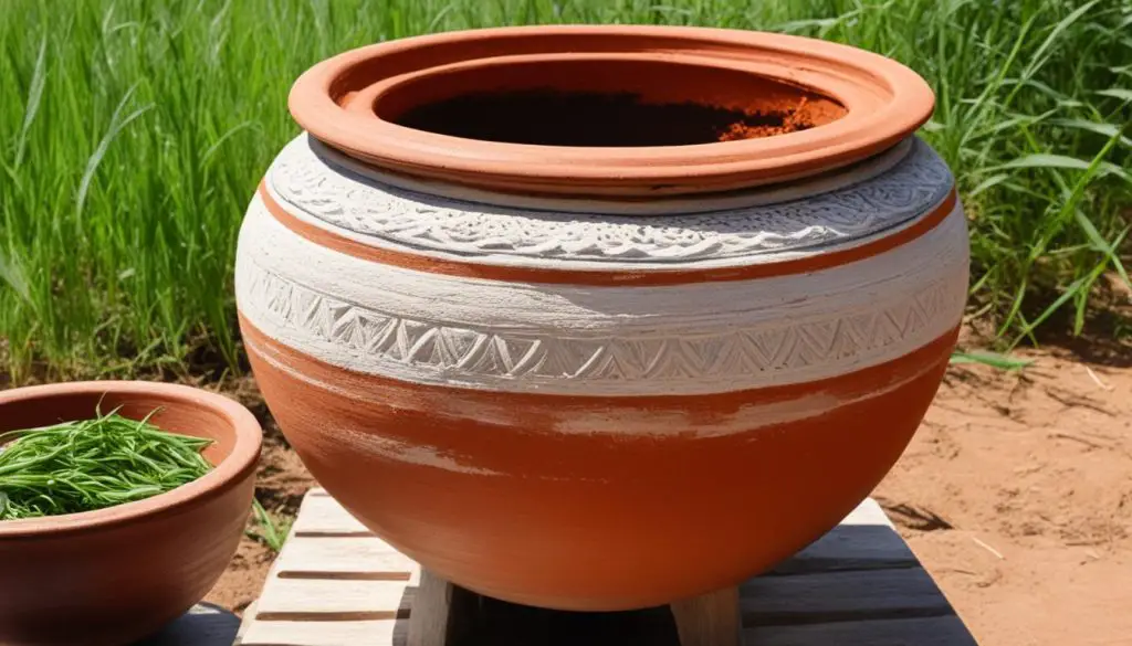 Even heat distribution in clay pots