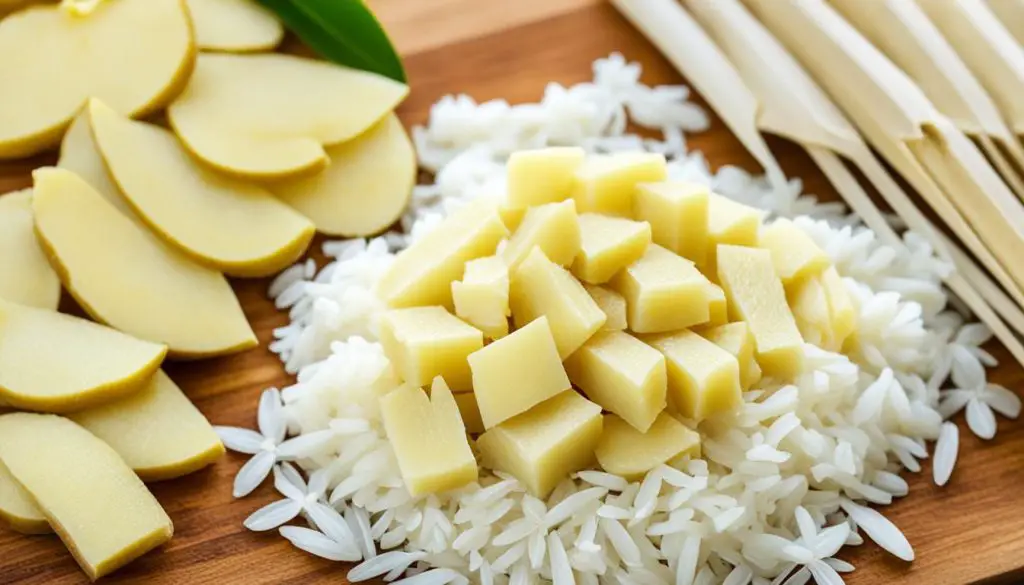 Ginger rice ingredients