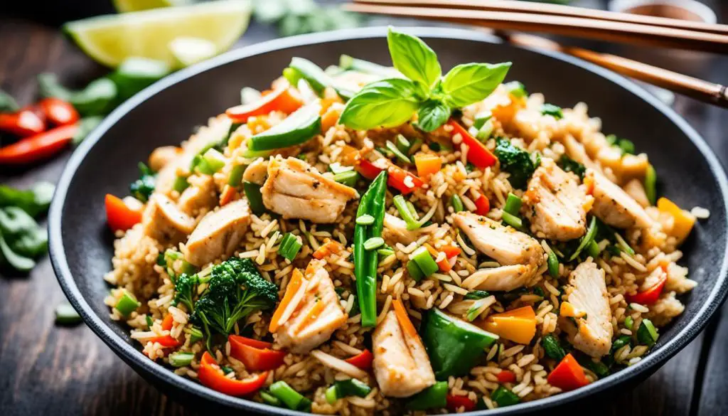 How do you make Thai basil fried rice?