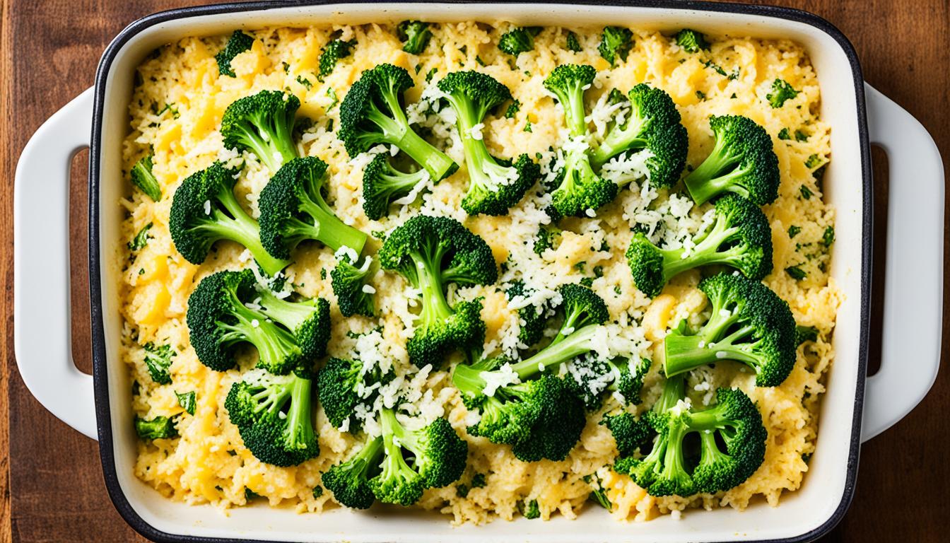 How do you make broccoli cheese rice casserole?