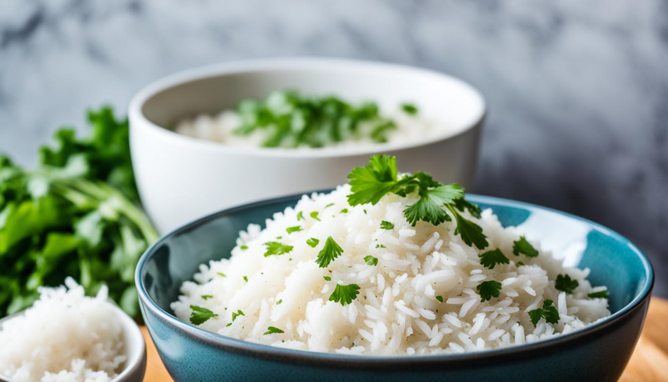 How do you make coconut rice in a rice cooker?