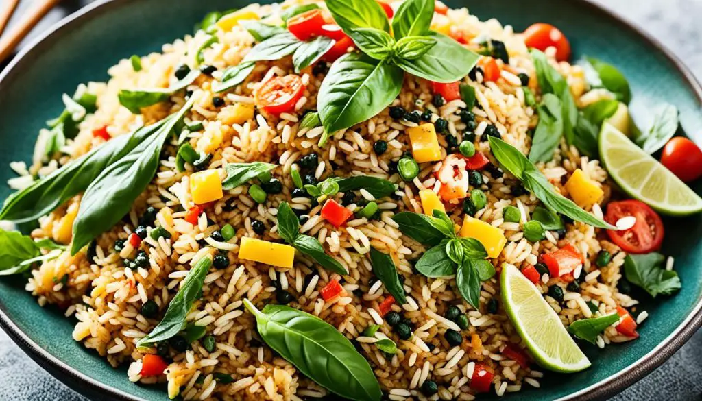 Thai basil fried rice variations