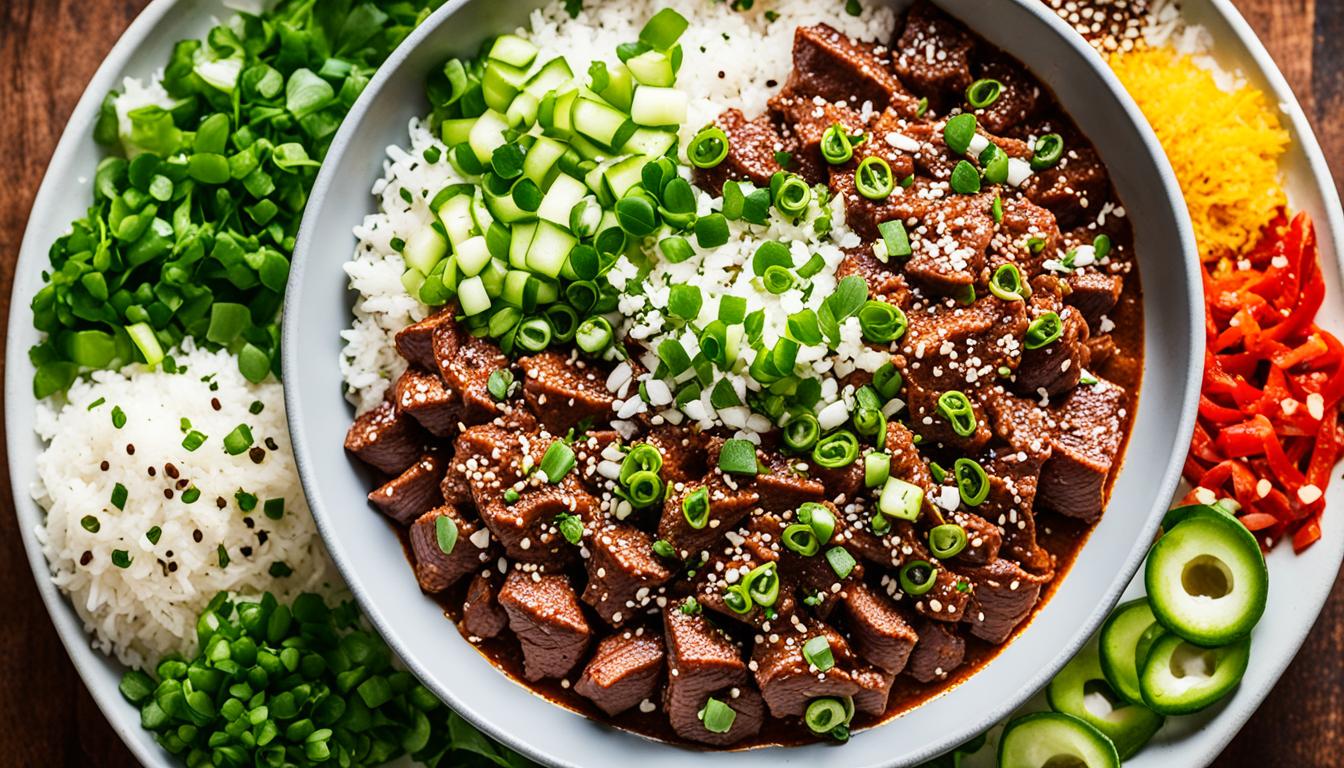 What are some tasty beef and rice recipes?