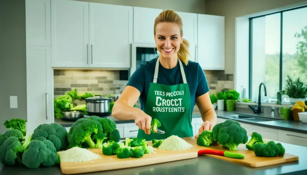 cooking broccoli rice