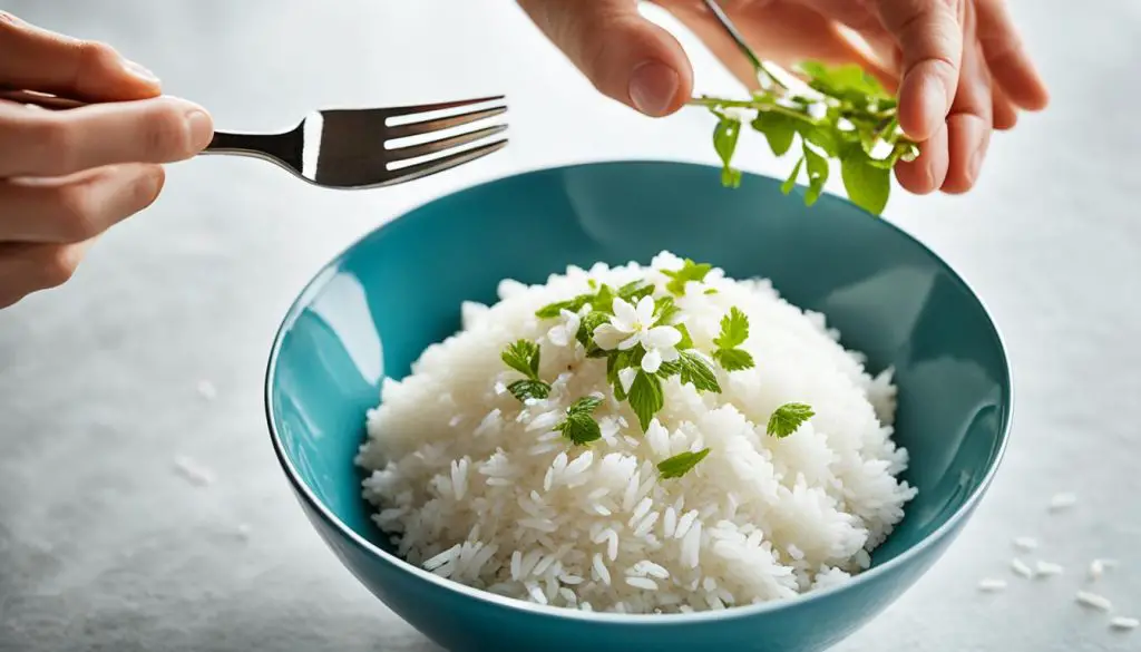 how to fluff jasmine rice