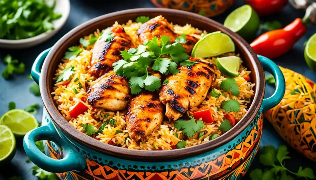 one pot Mexican chicken and rice