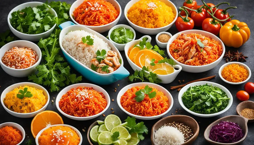 orange rice variations