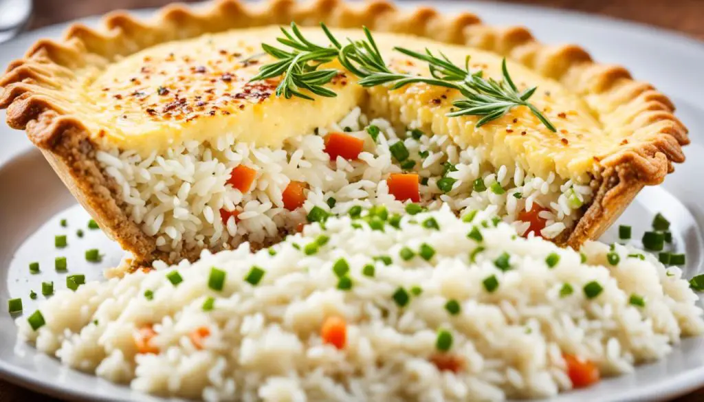 rice pie texture