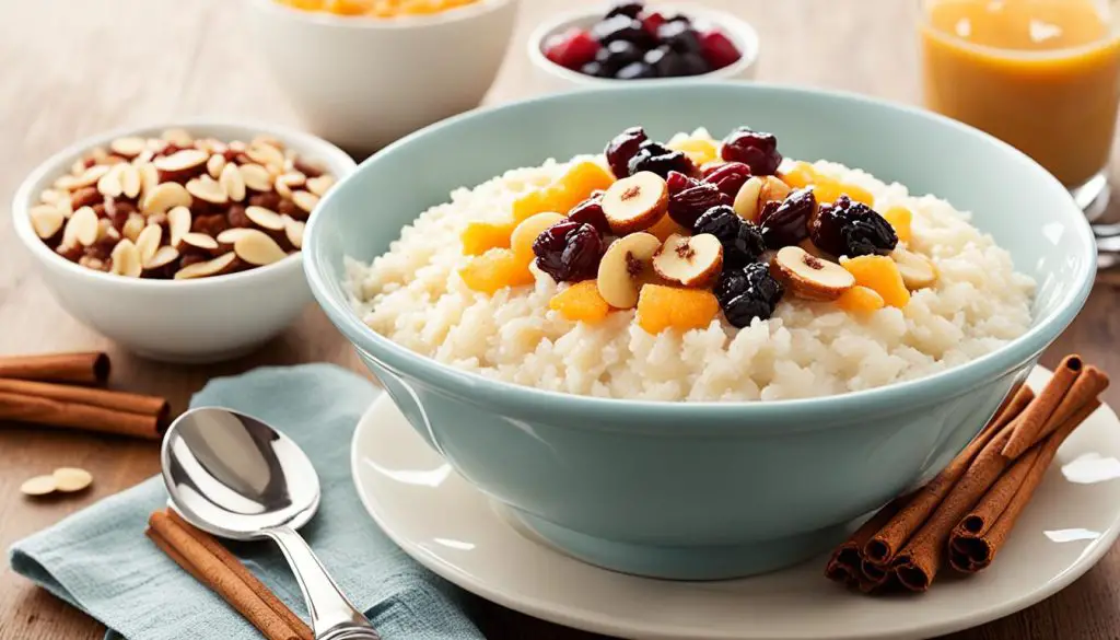 slow cooker rice pudding