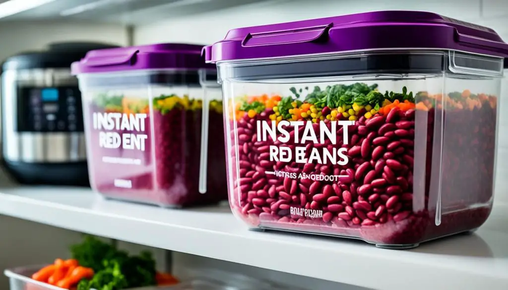 storing instant pot red beans and rice