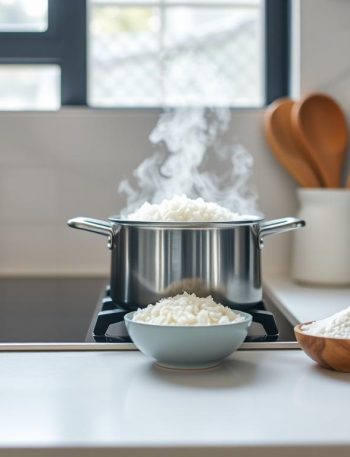 Prevent rice mess in kitchen