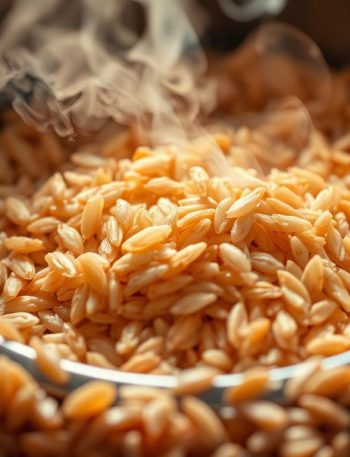 brown rice cooking in rice cooker