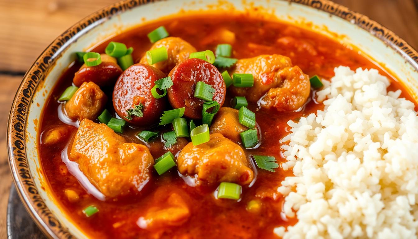 Savory Chicken and Sausage Gumbo Recipe