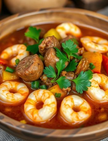 gumbo with chicken sausage and shrimp