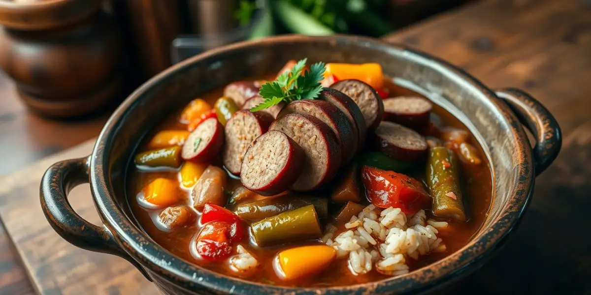 gumbo with deer sausage