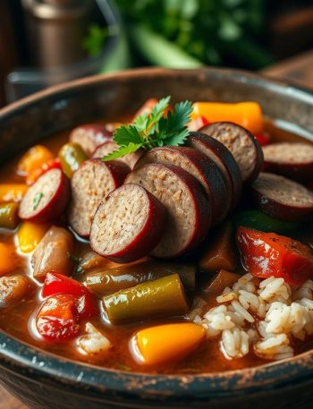 gumbo with deer sausage