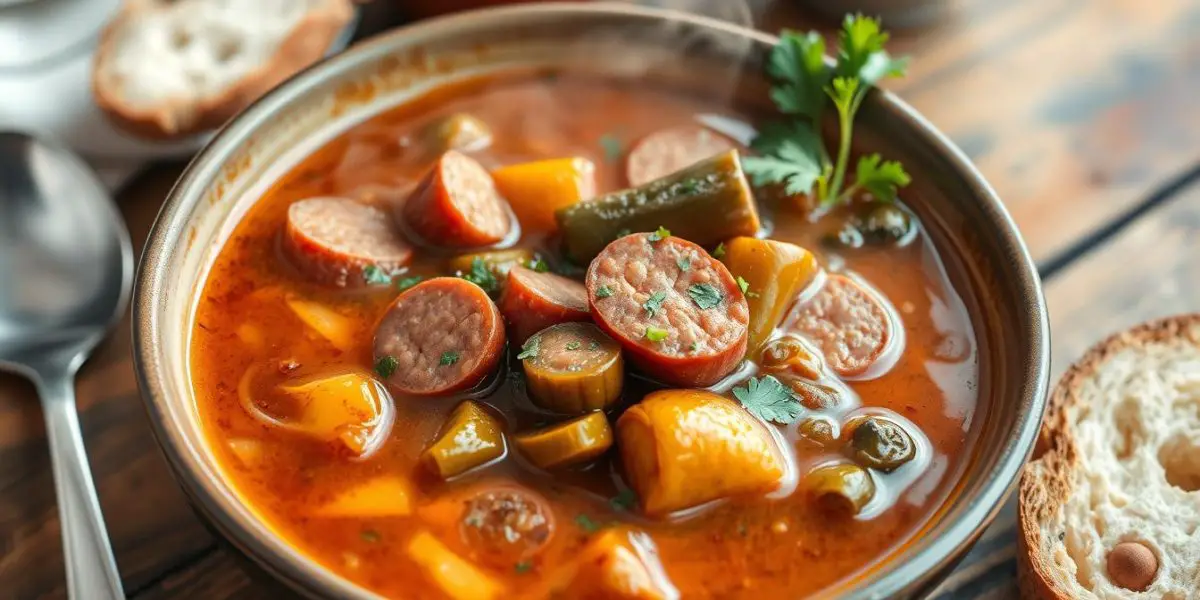 gumbo with okra and sausage