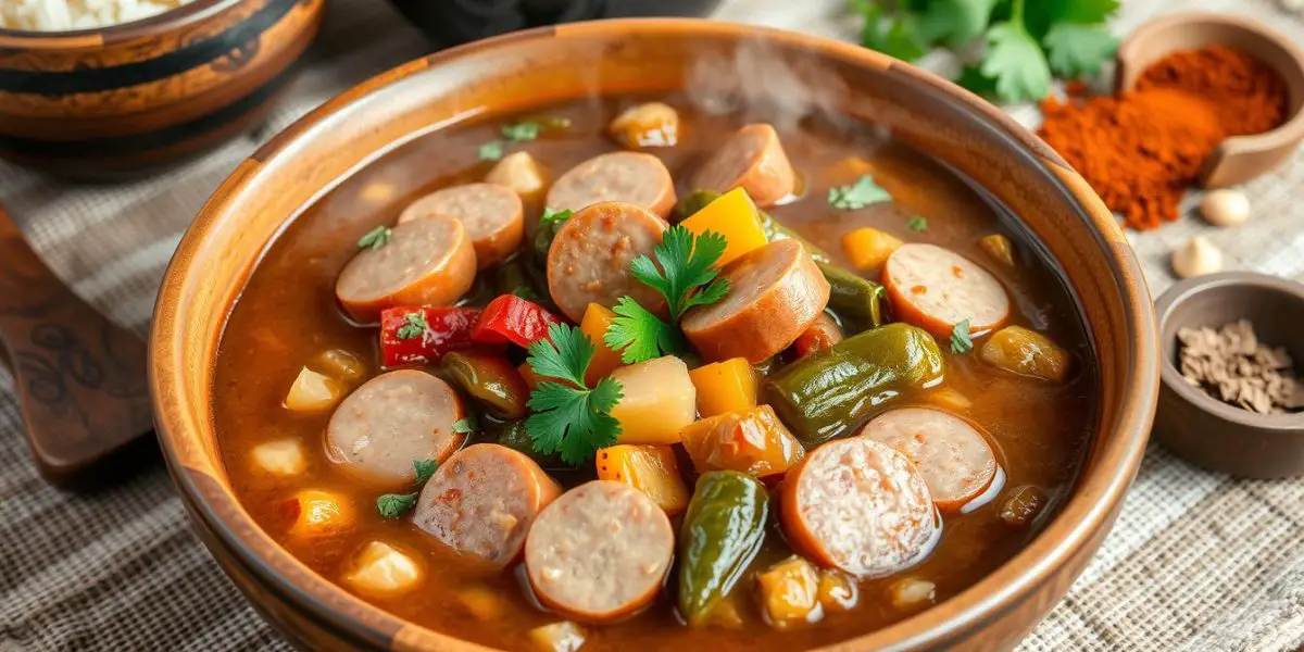 gumbo with turkey sausage