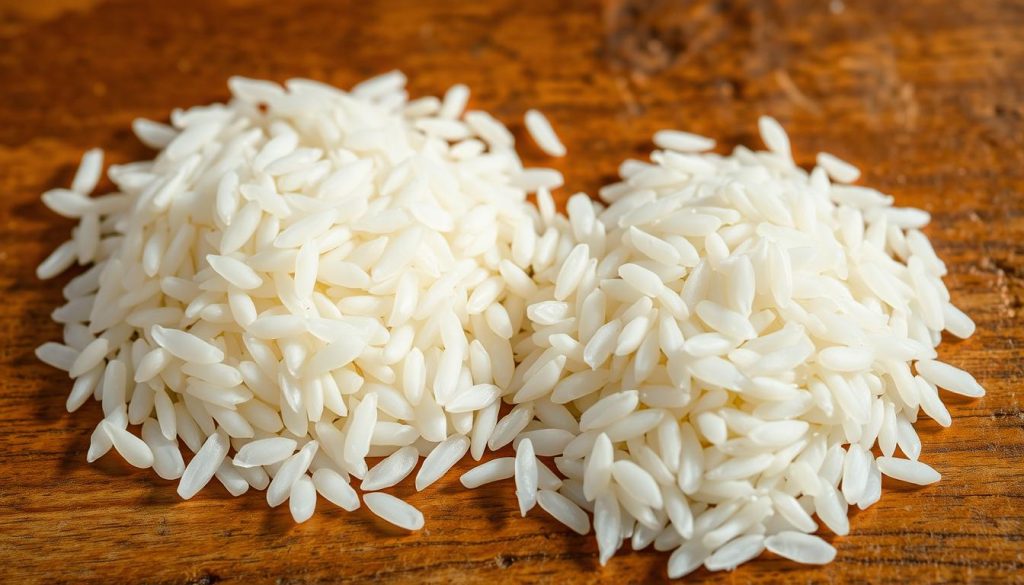 polished rice and unpolished rice identification