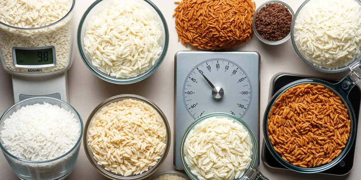 rice measurement by rice type