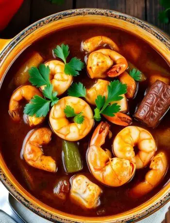 seafood gumbo with dry roux