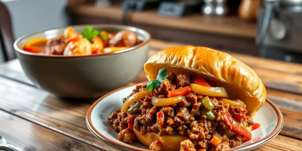 sloppy joes with gumbo soup