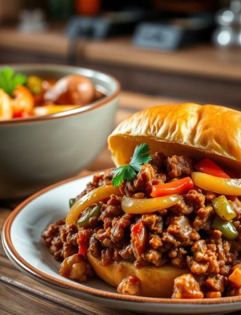 sloppy joes with gumbo soup